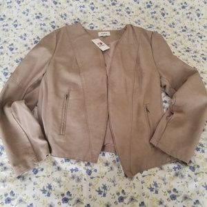 Chic Leatherette Blazer/Jacket